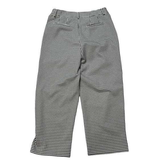 ⚫️⚫️⚫️ Preston & York Arden Gingham Ankle Length Flat Front Pant Size 6 NWT - Picture 3 of 7